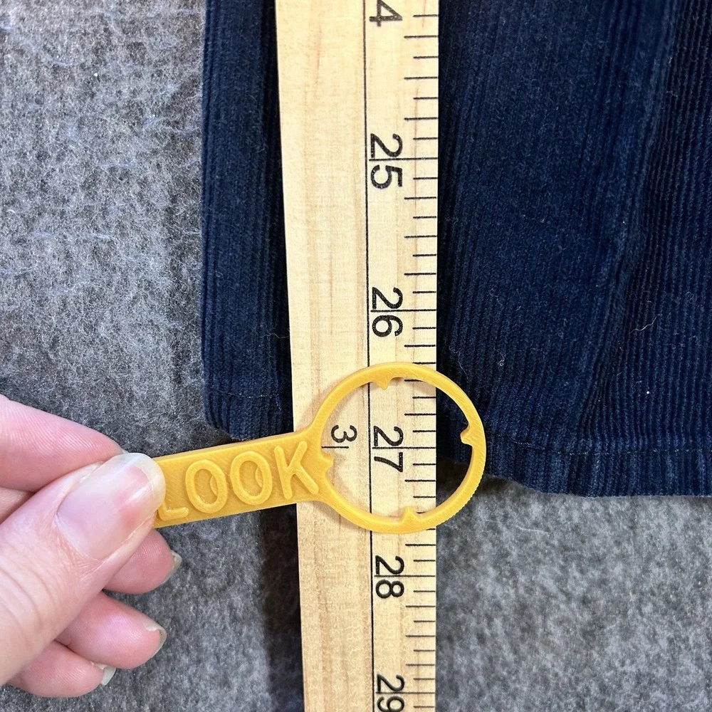 J Crew 770 Straight Leg Corduroy‎ Pants Womens 29x32 Fits 30x37 Blue Trousers